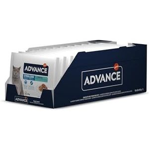 Advance Natvoer voor volwassen katten, gesteriliseerd met kabeljauw, 4 x 85 g