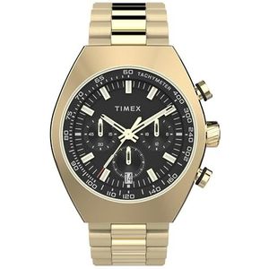 Timex Legacy Chronograaf horloge met roestvrij stalen armband voor heren, goud, armband