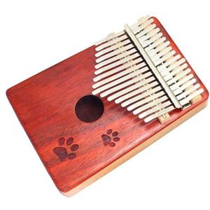 Draagbaar Houten 17-toons Rood Palissander Kalimba Duimpiano Vingerpiano-instrument Voor Muziekliefhebbers Kalimba Muziekinstrumen (Color : 05)