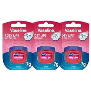 Vaseline Lip Therapy 7G Rosy I Voedende Lippenbalsem voor optimale hydratatie | 3 x 7g (Rosy (3 Stuk))