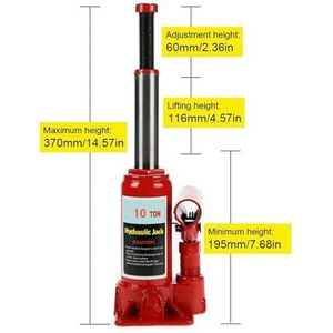 Vloerkrik, 2/5/10 Ton Hydraulische Fleskrik Auto Hydraulische Krik Gelaste Hydraulische Auto Fleskrik for Auto Pick-up Truck RV Reparatie,Krik hem op(10 Ton)