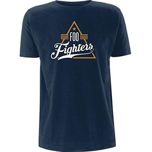 Foo Fighters Heren Tshirt -L- Triangle Blauw