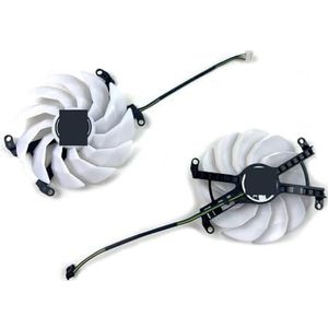 Koelventilator DIY 102MM GFY10015H12SPA 4Pin/6Pin Voor Galax voor GeForce KFA2 RTX3060 3060Ti 3070 3070Ti EX Witte Grafische Kaart GPU Ventilator(2PCS)