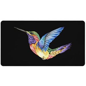 Kolibrie Tattoo Mode Bureau Muismat Antislip Gaming Muismat Accessoires Decor 40X75cm