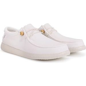 WALK IN PITAS | WP150 WALLABI WASHED | Mocassins voor heren | Platte schoenen | Sneakers | Slipschoenen | Casual schoenen | Walkinpitas schoenen | Wit 44