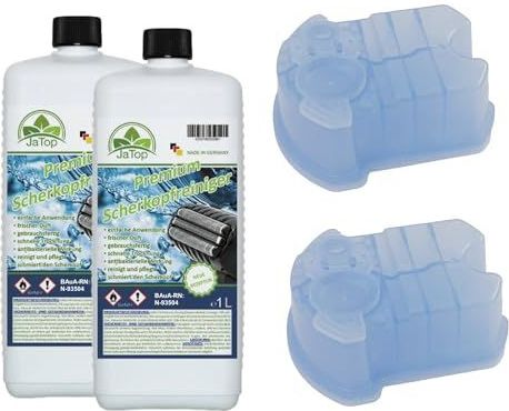 JaTop - Scheerkopreiniger - Navulvloeistof - 1 liter - Geschikt voor Braun Clean & Renew Synchro Activator & Pulsonic Series