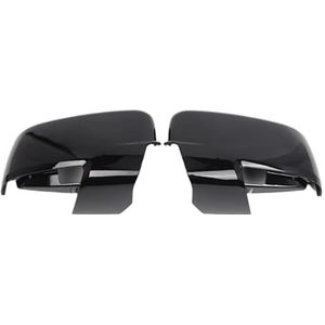 Achteruitkijkspiegelbehuizingen Buitenkant Achteruitkijkspiegel Cover Voor Dodge Voor Ram 1500/2500/3500/4500/5500 2013-2018 68231243AA 68231242AM 2 Stuks Achteruitkijkspiegelbehuizing(Bright Black)