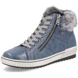 Snowboots - Blauw/Grijs - Plateau - Waterafstotend - Ritssluiting/Vetersluiting