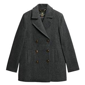 Superdry - Double Breasted Pea Jas - Slim Fit - Winterjas