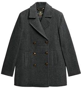 Superdry - Double Breasted Pea Jas - Slim Fit - Winterjas