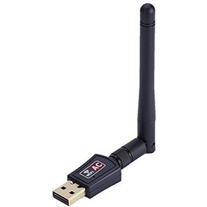 Draadloze USB-adapter voor pc, externe dual-band 2.4G/5G-antenne WiFi USB draadloze netwerkadapter Ontvanger draadloze netwerkkaart
