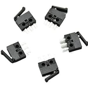MYQZHOU 5 stuks/partij zwart klein/micro-camera-schakelaar reset grensdetectie miniatuurrace hub 3-pins rechte voet mini-greep