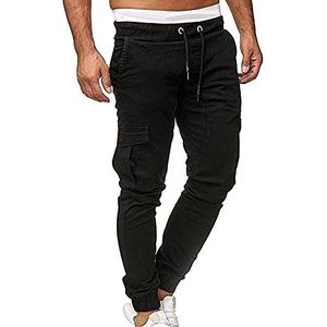Herenserie Extreme Comfort Straight Fit PantJurkbroek Straight Fit Stretchbroek Kreukvrij(Color:Noir,Size:XL)