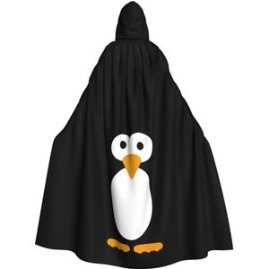 WURTON Leuke Pinguïn Print Unisex Hooded Mantel Voor Mannen & Vrouwen, Carnaval Thema Party Decor Hooded Mantel Kids