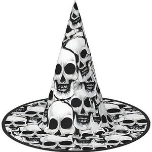 FRESQA Veel Mexicaanse schedel chique Halloween heksenhoed voor vrouwen-top keuze voor beste Halloween kostuum ensemble