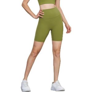 BDWMZKX running shorts womens Cycling Shorts Women Gym Shorts For Women Golf Shorts Yoga Shorts For Women Without T-line Fitness Three-point Pants High Elastic Tight Yoga Cycling Pants-matcha Gran-f