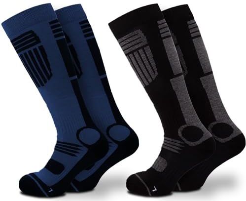 Occulto - Felix - Skisokken - Blauw Antraciet - Pak van 2 Paar - Maat 47-50