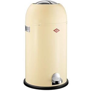 Wesco Kickmaster Afvalbak, 33 liter, 184 631, 33 liter, amandel, 37,5 x 37,5 x 69 cm (l x b x h), roestvrij staal