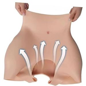 Adima Siliconen nep-billen slipjes heupen body shaper enhancer gewatteerde push-up slip voor crossdressers transgender optredens,Bronzen,one size
