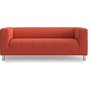 MASTERS OF COVERS Vervangende Bankhoes Compatibel met IKEA Klippan 2-zitsbank, Klippan 2-zitsbankhoes, Klippan-hoes, Loveseat hoes, 180 x 85 x 58 cm (Polyester, Oranje)