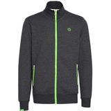 !Solid Sweatvest 'BennTrack'  antraciet / groen