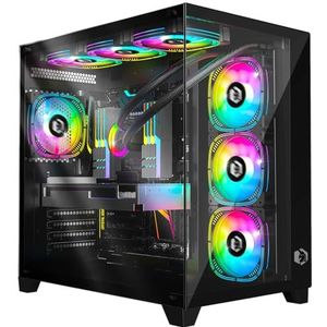 EMPIRE GAMING - CL-242 - Gaming PC-behuizing - Zwart - ARGB Middelse Toren ATX Micro-ATX ITX