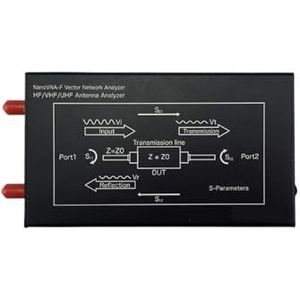 Antenne-analysator, NanoVNA-F Vector Network Analyzer 4,3-inch display HF VHF UHF-antenne-analysator SWR-tester RF-meetinstrument, voor netwerkkabeldiagnostiek