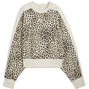Puma - T7 Leo Luxe - Oversized Sweatshirt - All-over Dierenprint