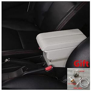 Auto Armsteun Opbergdoos Voor Dacia Voor Sandero Voor Stepway Auto-armsteunbox Centraal Bewaar Inhoud Opbergbox Armsteunbox Met USB-interface Armsteun Opbergdoos(C5)