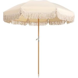 Parasol Voor De Tuin 6.5FT Strandparaplu Tilt Zonnescherm In Hoogte Verstelbare Outdoor Paraplu Markt Patio Yard Crank Deck Patio Paraplu Parasol Buiten(A)
