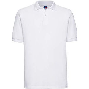 Russell - Robuust pique-poloshirt, wit, 5XL
