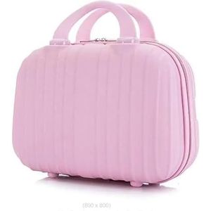 Leuke koffer for dames 13-inch mini-cosmeticakoffer Kleine koffer Vrouwelijke student Toilettas Kleine koffer (Color : Gray)