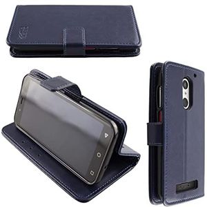 caseroxx Hoes voor mobiele telefoon, compatibel met PEAQ PSP 400, bookstyle-case, wallet case, blauw