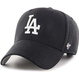 47 MVP baseballpet voor Los Angeles Dodgers, zwart (zwart B-MVP12WBV-bkj), one size