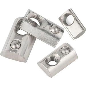 T-gleufmoer, Verpakking van 20 Roll-In veer T-moeren met kogel for M3-M8 en 2020-4545 aluminium extrusie(30-M5)