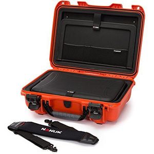 Nanuk 923 Harde Bescherm Camera Koffer Met Laptop Insert Kit - Oranje