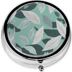 Ronde pillendoos draagbare medicijndoos voor reizen pillendoos, past zakken portefeuilles