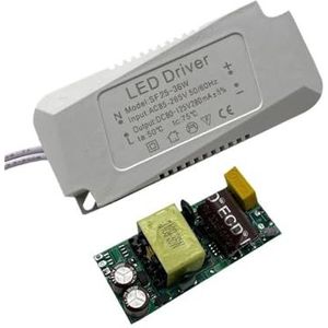 LED gelijkrichter, 3 W downlight driver, voeding, constante stroomtransformator, 12-18 W, ingebedde plafondlamp Railspot (Kleur: 25-36W twee draad)