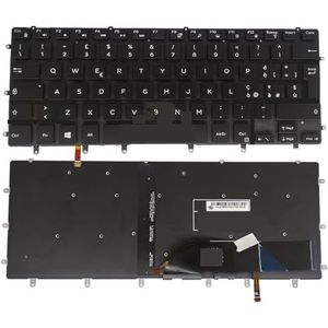 Toetsenbordverlichting voor XPS 15 9550 9560 9570 voor Inspiron 7568 7558 Notebook Achtergrondverlichting 01D8GC 0R931X R931X(Italian)