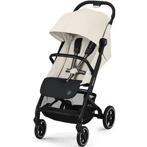 Cybex Gold Kinderwagen BEEZY, Met One-Pull-harnas, Vanaf 6 maanden tot ca. 4 jaar (max. 22 kg), Ultralicht (slechts 6 kg), Almond Beige (Beige met taupe frame)