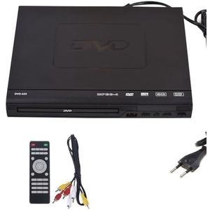 Baeroprki DVD-225 Home DVD-speler, digitale multimediaspeler, AV-uitgang met afstandsbediening voor tv, dvd-speler, VCD-stekker, EU-stekker