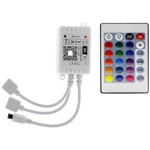 DC12V RGBW/RGBWW Wifi LED-controller met IR 24 sleutel afstandsbediening 5-pins aansluiting voor RGBW LED-strips (kleur: WIFI RGB 2 uitgang)