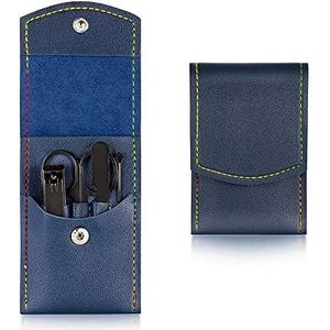 COOVS 4-23 stuks professionele nagelsnijder pedicure schaar set roestvrij staal adelaarshaak draagbare manicure nagelknipper gereedschapsset (kleur: Amy Green)