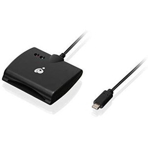 Iogear - USB-C CAC - Geheugenkaartlezer - Zwart - USB 3.2 Gen 1, Compatibel met verschillende geheugenkaartformaten