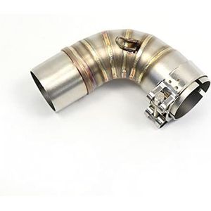 LFYEQZ Voor CB1000R Voor CB 1000 R 2009-2016 51mm Motorfiets Uitlaat Mid Tube Link Pijp Rvs Styling Accessoires