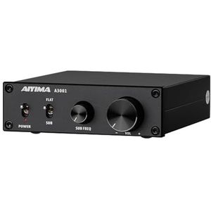 Upgrade AIYIMA A3001 TPA3255 mini subwoofer versterker 200 W HiFi Mono eindversterker Klasse D Amp Volledige frequentie en subbas schakelbare versterkers DC 24V-48V subversterker