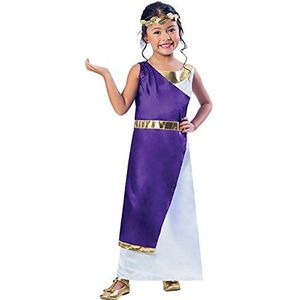 Amscan 9901698 - Meisjes Romeinse Toga en Hoofdband Fancy Dress Kostuum Leeftijd: 7-8 Jr