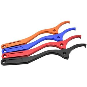 QPSJXN CNC Schokmoersleutel voor achterdemper, compatibel met FC FE TC TE 125 250 350 450 501 SX SXF XC XCF EXC EXCF (zwart)