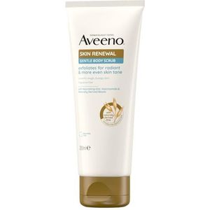 Aveeno Skin Renewal Gentle Body Scrub (1x 200ml), Zachte Exfoliator met voedende prebiotische haver, 2% natuurlijk afgeleide PHA & Smoothing Niacinamide, Body Scrub voor de gevoelige huid