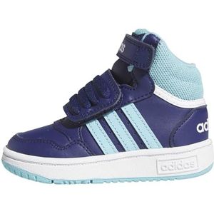 adidas Hoops Mid sneakers uniseks-baby, dark blue/light aqua/ftwr white, 23 EU